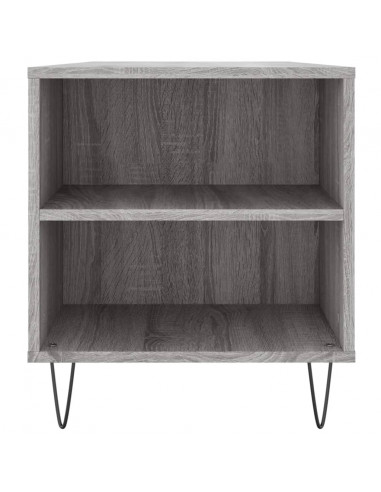 Tavolino Salotto Grigio Sonoma 102x44,5x50 cm Legno Multistrato