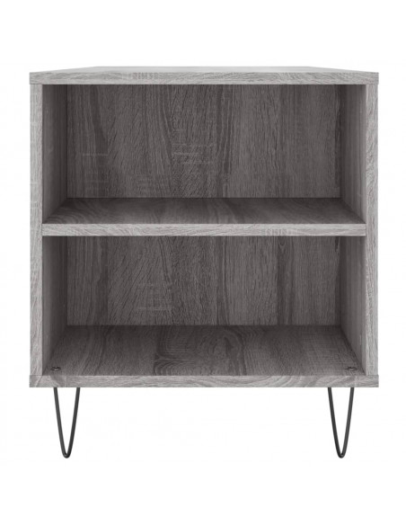 Tavolino Salotto Grigio Sonoma 102x44,5x50 cm Legno Multistrato