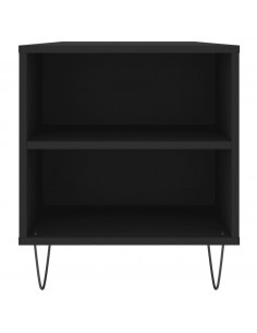 Tavolino da Salotto Nero 102x44,5x50 cm in Legno Multistrato 2