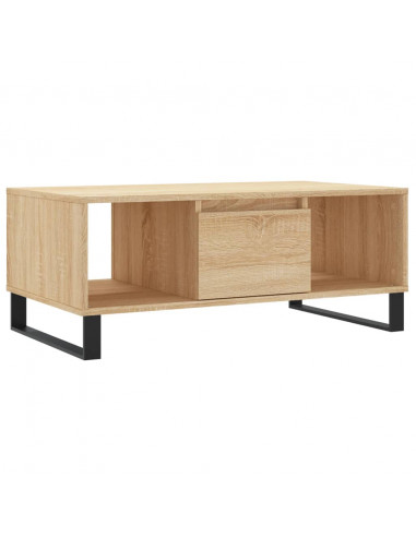 Tavolino Salotto Rovere Sonoma 90x50x36,5 cm Legno Multistrato