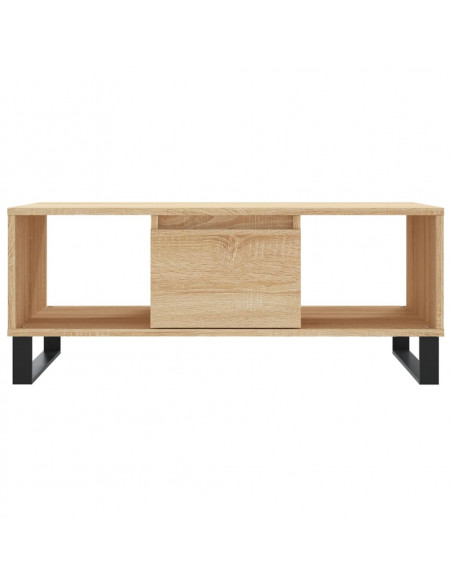 Tavolino Salotto Rovere Sonoma 90x50x36,5 cm Legno Multistrato