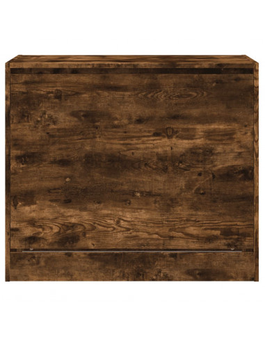 Scarpiera Rovere Fumo 80x42x69 cm in Legno Multistrato