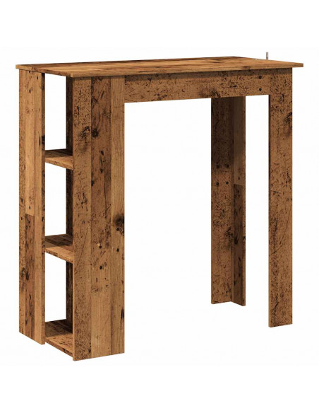 Tavolo Bar con Ripiano Antico 102x50x103,5 cm Truciolato