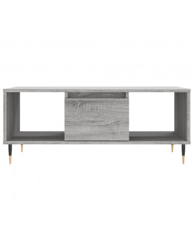 Tavolino Salotto Grigio Sonoma 90x50x36,5 cm Legno Multistrato