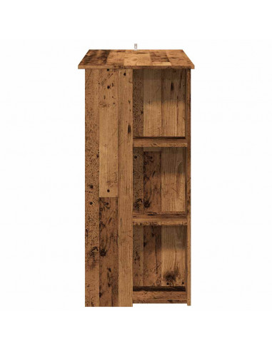 Tavolo Bar con Ripiano Antico 102x50x103,5 cm Truciolato