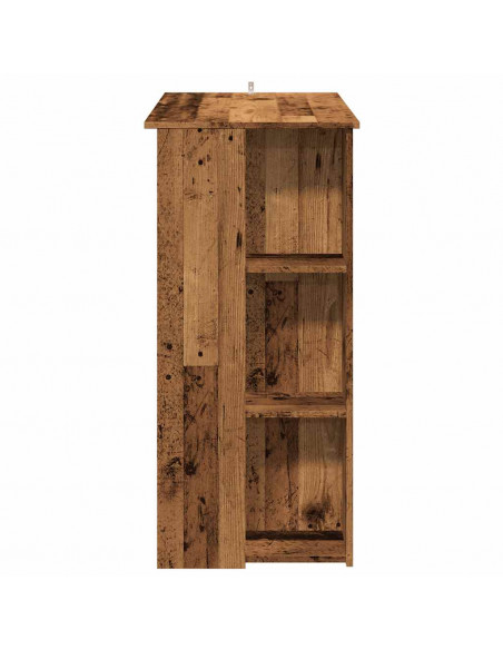 Tavolo Bar con Ripiano Antico 102x50x103,5 cm Truciolato
