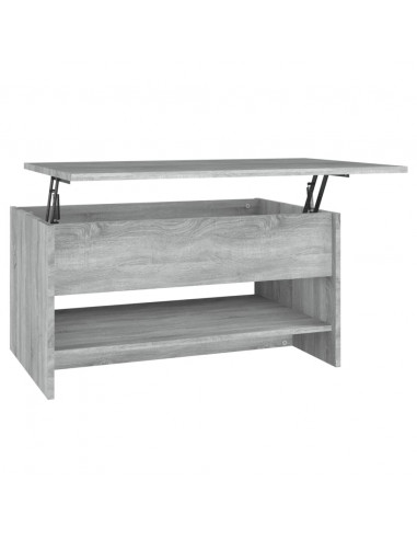 Tavolino da Salotto Grigio Sonoma 80x50x40 cm Legno Multistrato