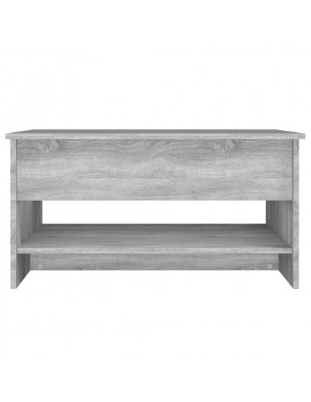 Tavolino da Salotto Grigio Sonoma 80x50x40 cm Legno Multistrato