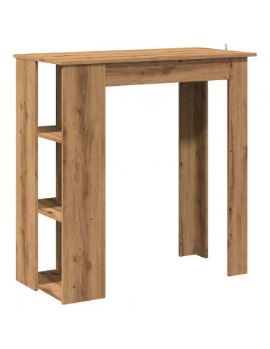 Tavolo Bar Ripiano Rovere Artigianale 102x50x103,5cm Truciolato