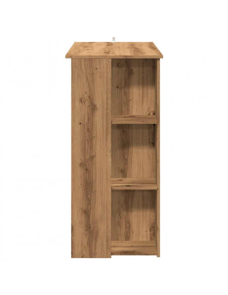 Tavolo Bar Ripiano Rovere Artigianale 102x50x103,5cm Truciolato