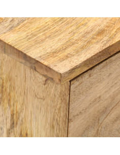 Comodino 40x35x55 cm in Legno Massello di Mango 2