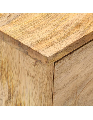 Comodino 40x35x55 cm in Legno Massello di Mango