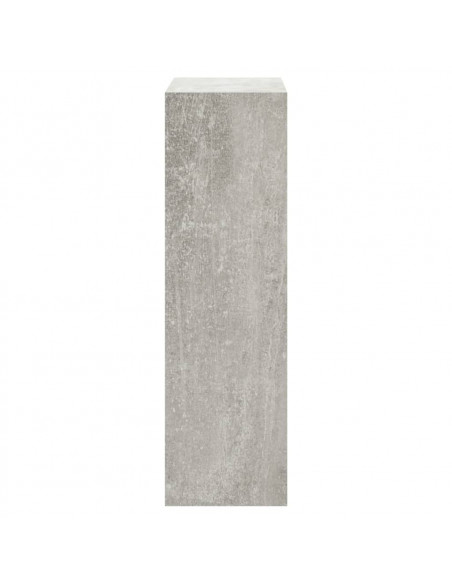 Scarpiera Grigio Cemento 63x24x81 cm in Legno Multistrato