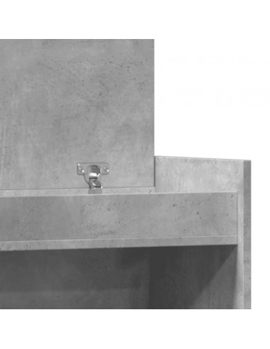 Scarpiera Grigio Cemento 100,5x28x100 cm in Legno Multistrato