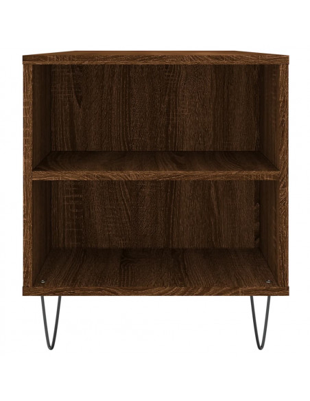 Tavolino Salotto Rovere Marrone 102x44,5x50cm Legno Multistrato