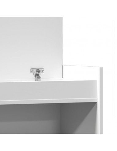 Scarpiera Bianca 100,5x28x100 cm in Legno Multistrato