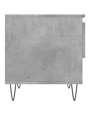 Tavolino da Salotto Grigio Cemento 50x46x50cm Legno Multistrato