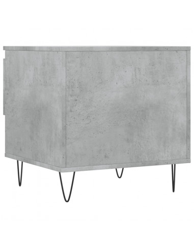 Tavolino da Salotto Grigio Cemento 50x46x50cm Legno Multistrato