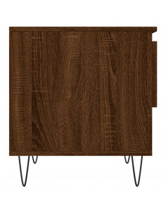 Tavolino da Salotto Rovere Marrone 50x46x50cm Legno Multistrato 2
