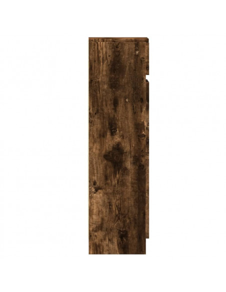 Scarpiera Rovere Fumo 100,5x28x100 cm in Legno Multistrato