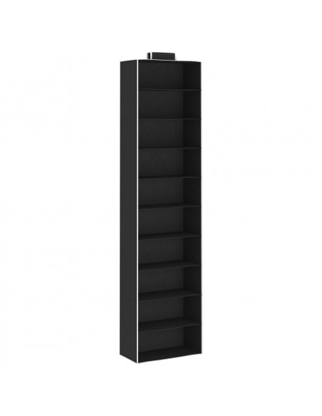 Organizer per Armadio da Appendere 2 pz con 10 Ripiani Tessuto