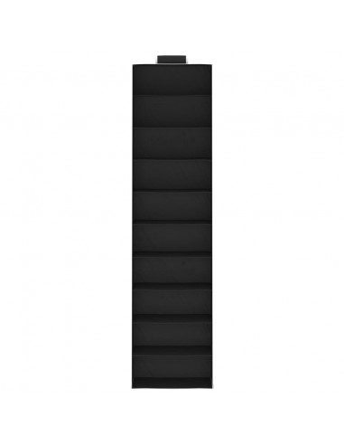 Organizer per Armadio da Appendere 2 pz con 10 Ripiani Tessuto