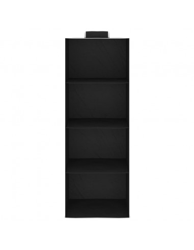 Organizer per Armadio da Appendere con 4 Ripiani 2 pz Tessuto