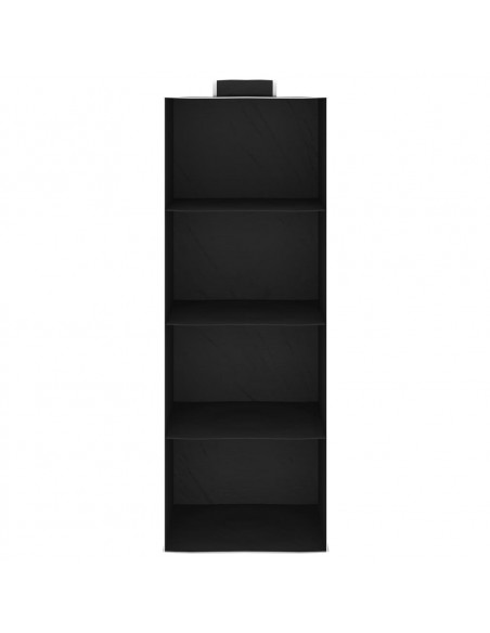 Organizer per Armadio da Appendere con 4 Ripiani 2 pz Tessuto