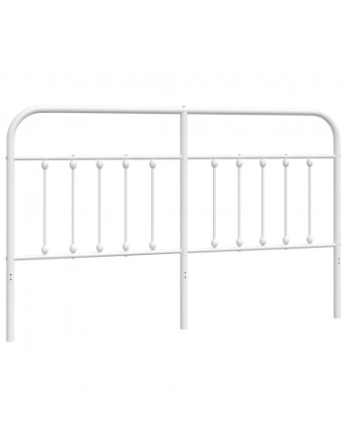 Testiera in Metallo Bianco 160 cm