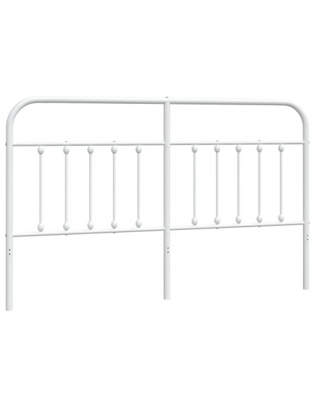 Testiera in Metallo Bianco 160 cm