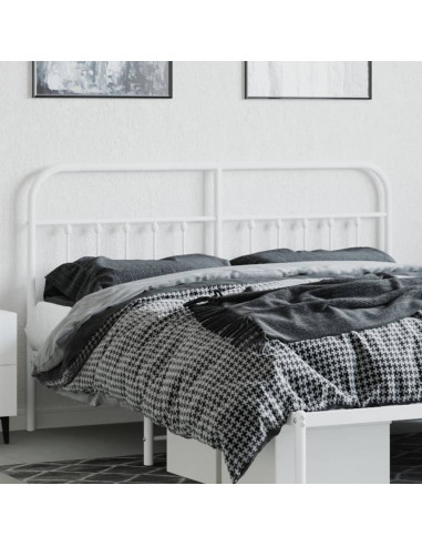 Testiera in Metallo Bianco 160 cm