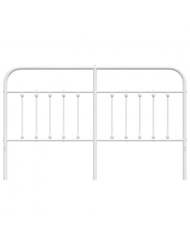 Testiera in Metallo Bianco 160 cm