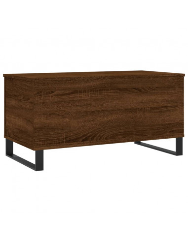 Tavolino Salotto Rovere Marrone 90x44,5x45 cm Legno Multistrato