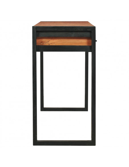 Scrivania con 2 Cassetti 140x40x75 cm in Legno di Teak