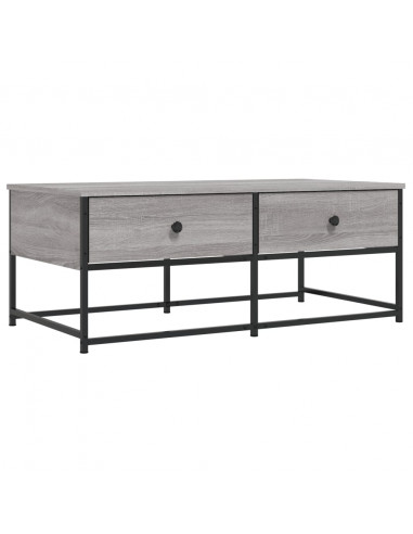 Tavolino da Salotto Grigio Sonoma 100x51x40cm Legno Multistrato