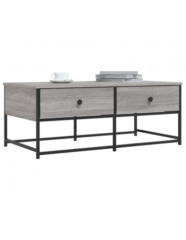 Tavolino da Salotto Grigio Sonoma 100x51x40cm Legno Multistrato