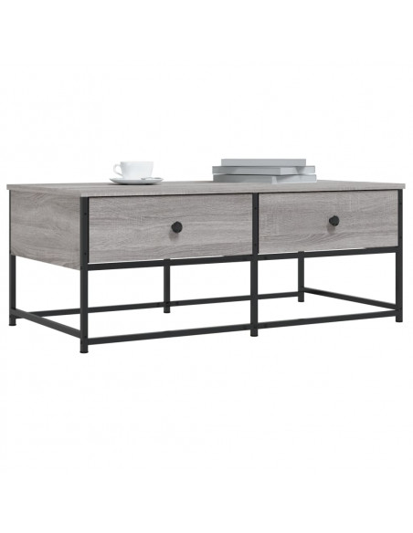 Tavolino da Salotto Grigio Sonoma 100x51x40cm Legno Multistrato