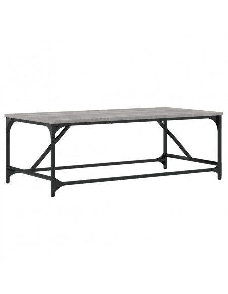 Tavolino da Salotto Grigio Sonoma 100x50x35cm Legno Multistrato