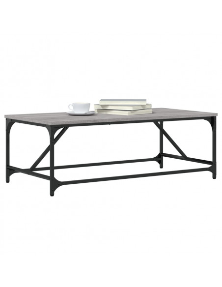 Tavolino da Salotto Grigio Sonoma 100x50x35cm Legno Multistrato