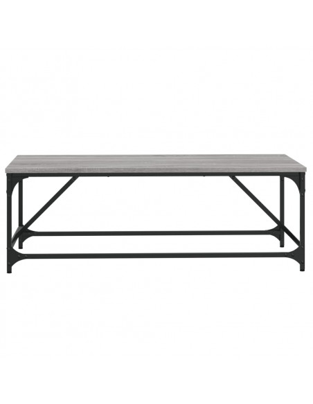 Tavolino da Salotto Grigio Sonoma 100x50x35cm Legno Multistrato