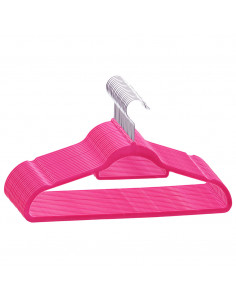 Set Appendiabiti 20 pz Antiscivolo Rosa in Velluto 2