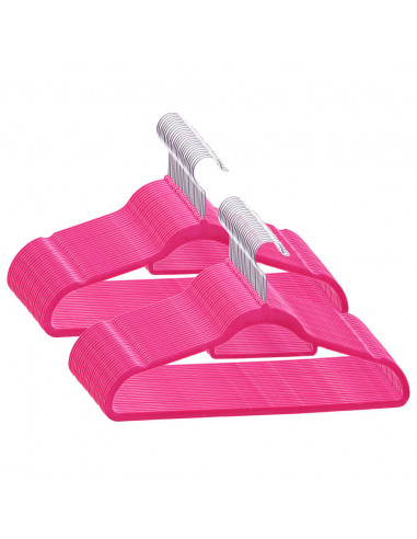Set Appendiabiti 50 pz Antiscivolo Rosa in Velluto