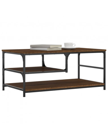 Tavolino da Salotto Rovere Marrone 90x49x40cm Legno Multistrato