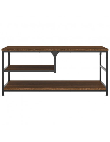 Tavolino da Salotto Rovere Marrone 90x49x40cm Legno Multistrato