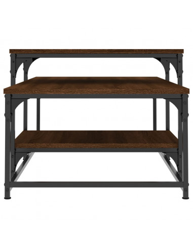 Tavolino Salotto Rovere Marrone 102x60x45cm Legno Multistrato