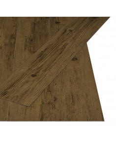 Listoni Pavimenti Autoadesivi 4,46 m² 3 mm PVC Marrone Naturale 2