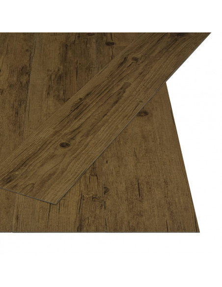 Listoni Pavimenti Autoadesivi 4,46 m² 3 mm PVC Marrone Naturale