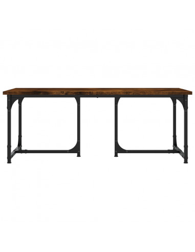 Tavolino da Salotto Rovere Fumo 90x50x35 cm Legno Multistrato