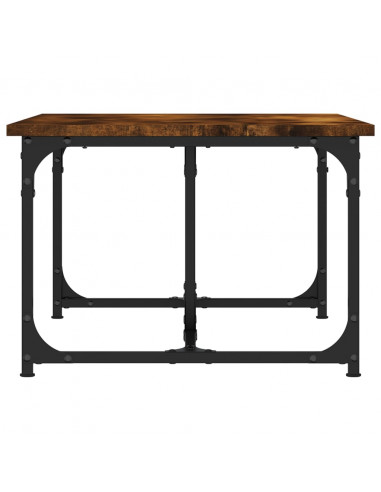 Tavolino da Salotto Rovere Fumo 90x50x35 cm Legno Multistrato