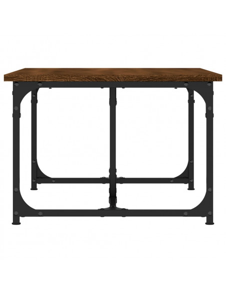 Tavolino da Salotto Rovere Marrone 90x50x35cm Legno Multistrato